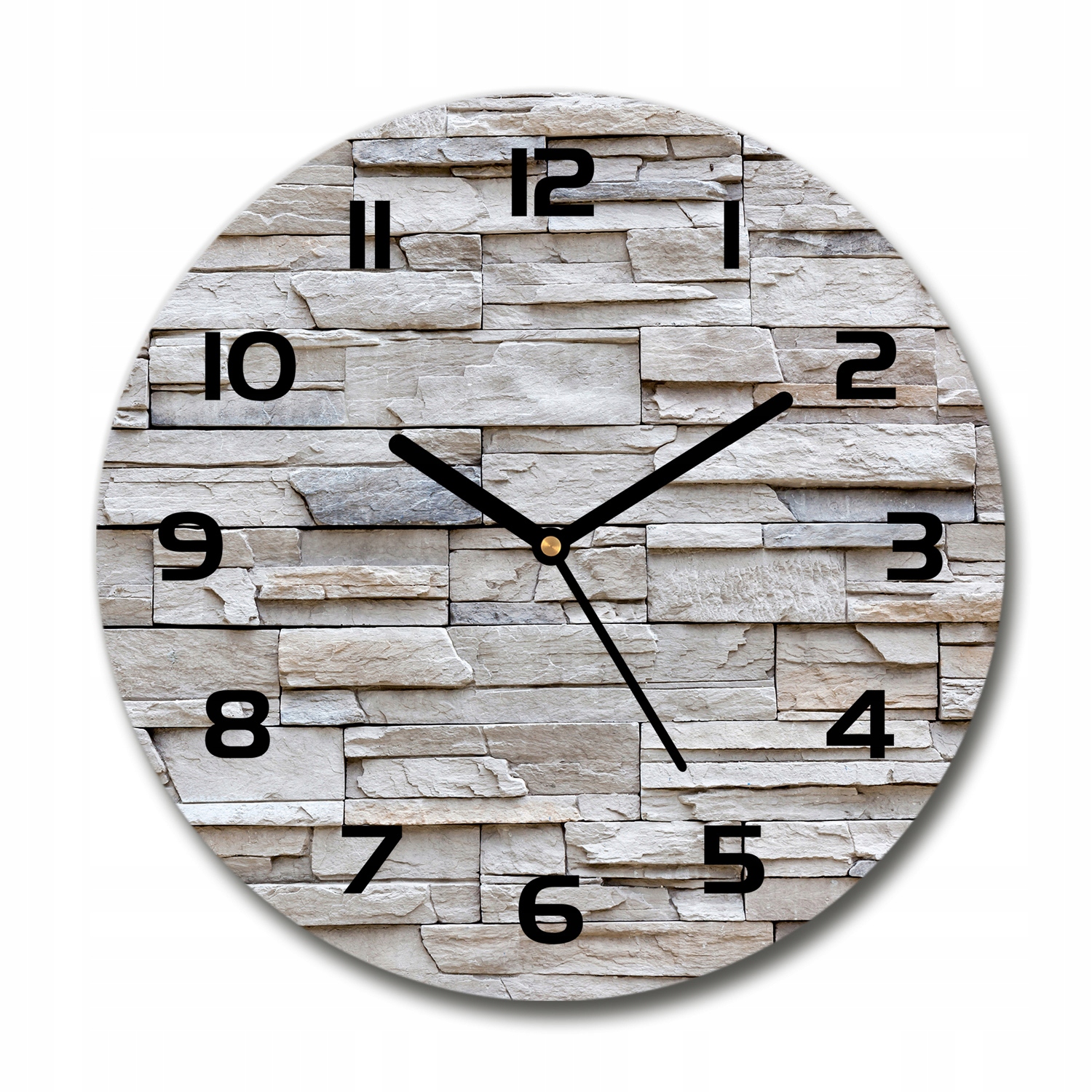 

Zegar szklany na ścianę Kamienna ściana fi 30 cm