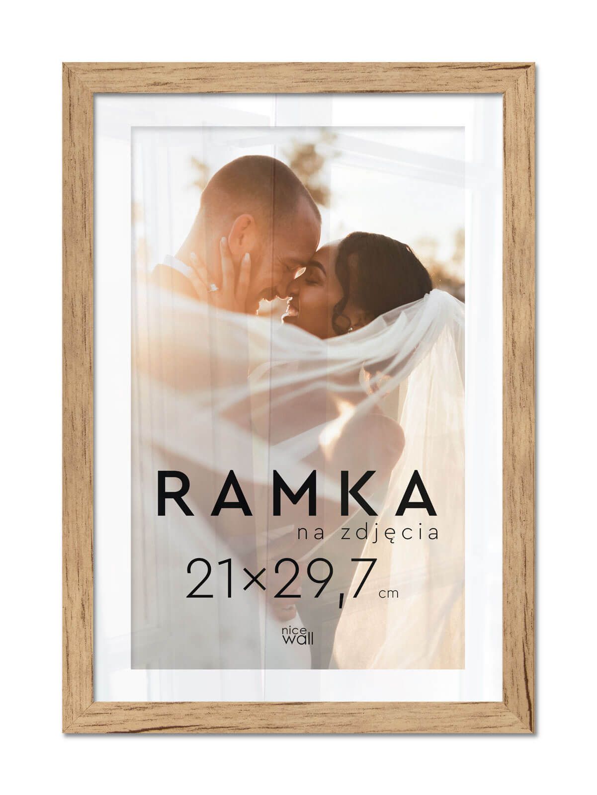 

Brązowa Ramka na zdjęcia 21x29,7 cm 29,7x21 cm A4