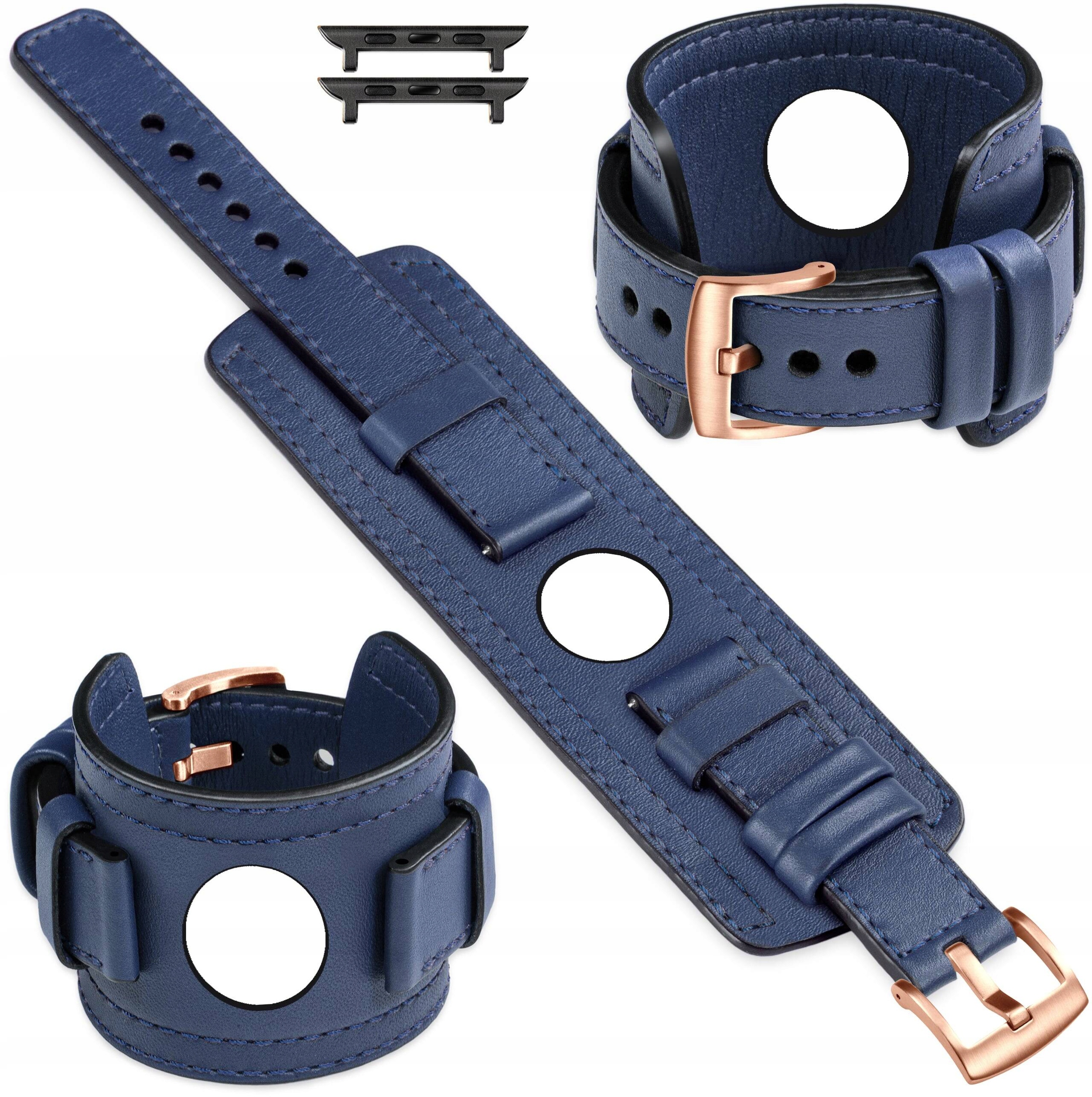 Pásik s podložkou pre Apple Watch 10 9 8 7 6 5 4 Se 42-40 mm Kožený Movear