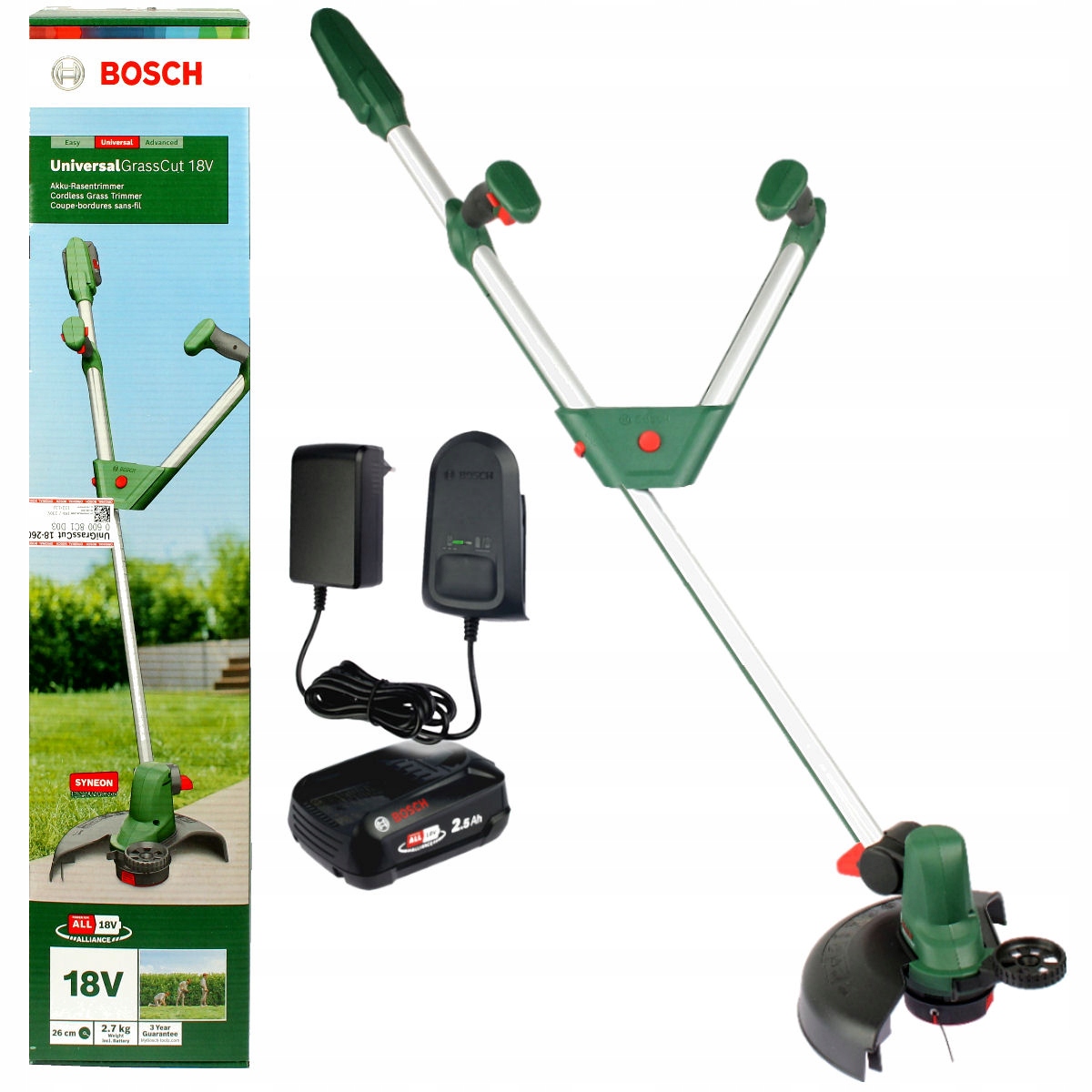 

Podkaszarka Universalgrasscut 26cm 18V Bosch 1x2,0