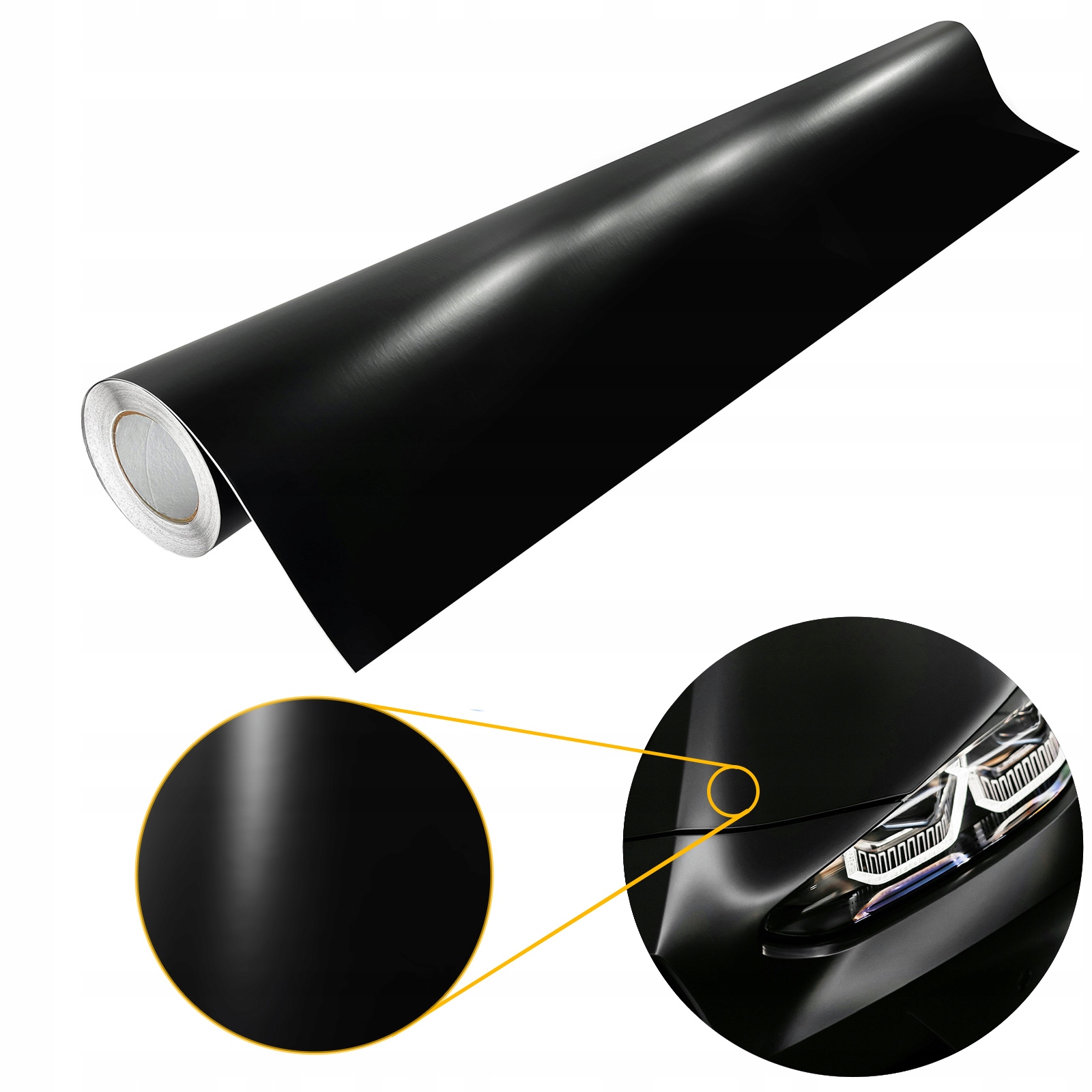 Termoplastická Dýha Hladká Černá Matná Na Masku Střecha Fólie