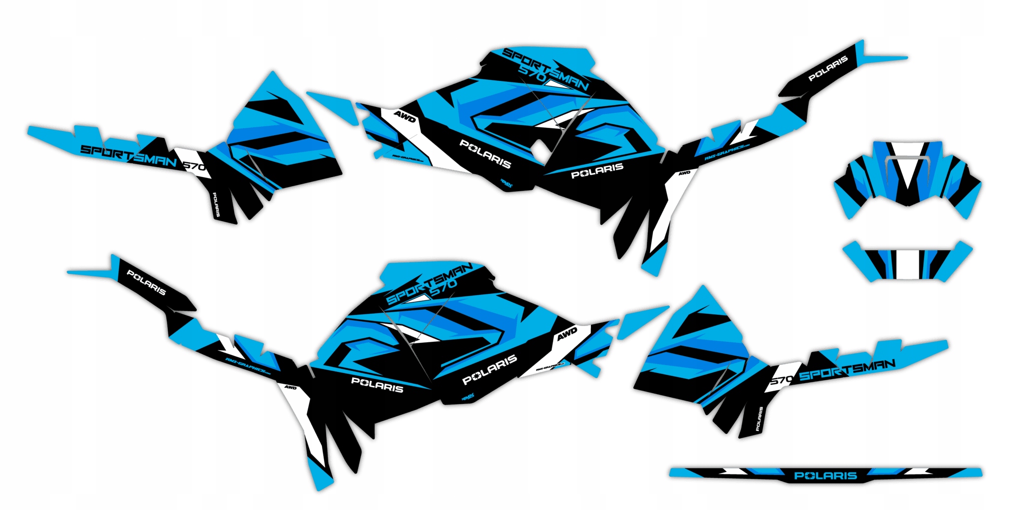 Dýha Samolepky Polaris Sportsman 570 2021+ #8375110