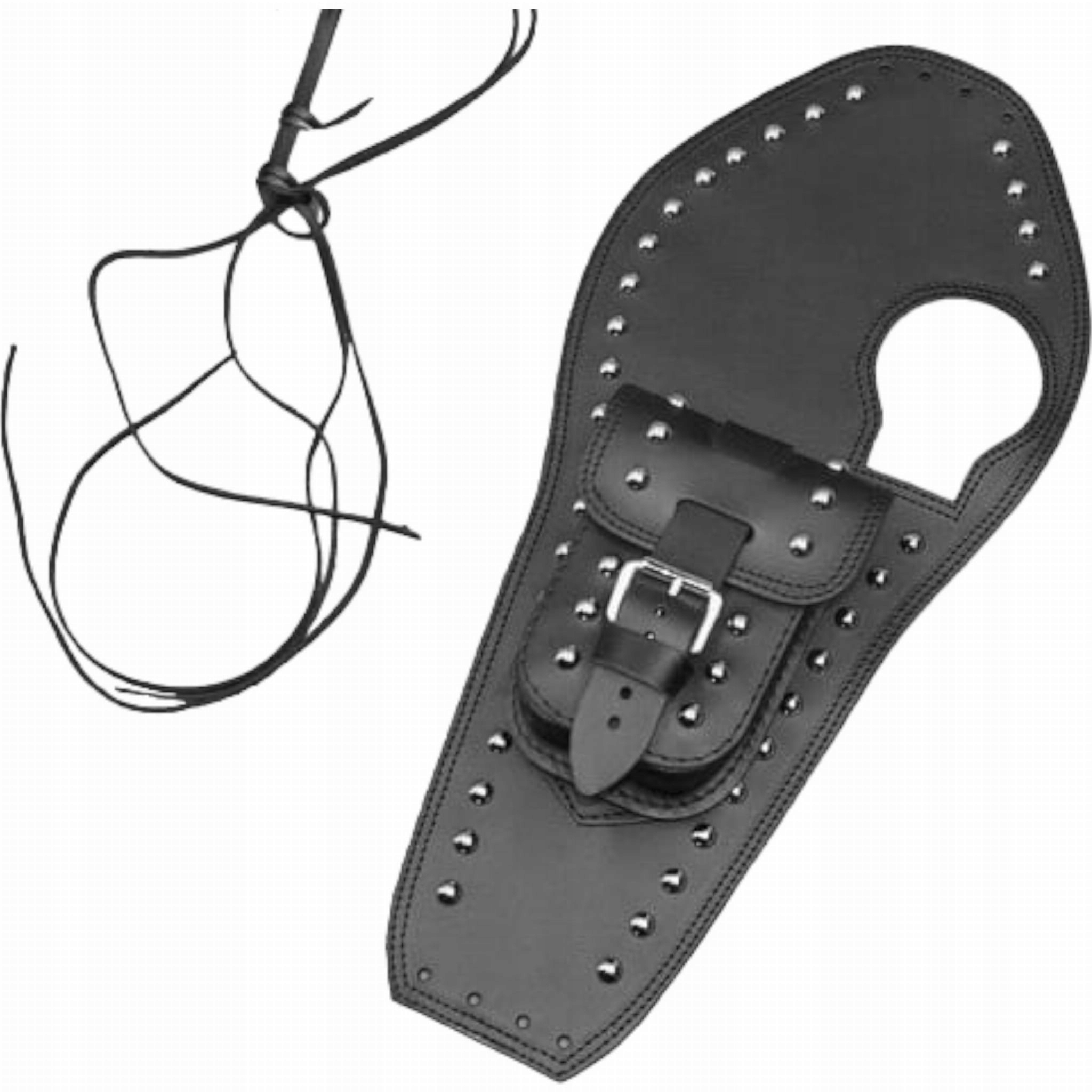 Kožený pás na nádrž Yamaha Virago XV 535 s cvočkami