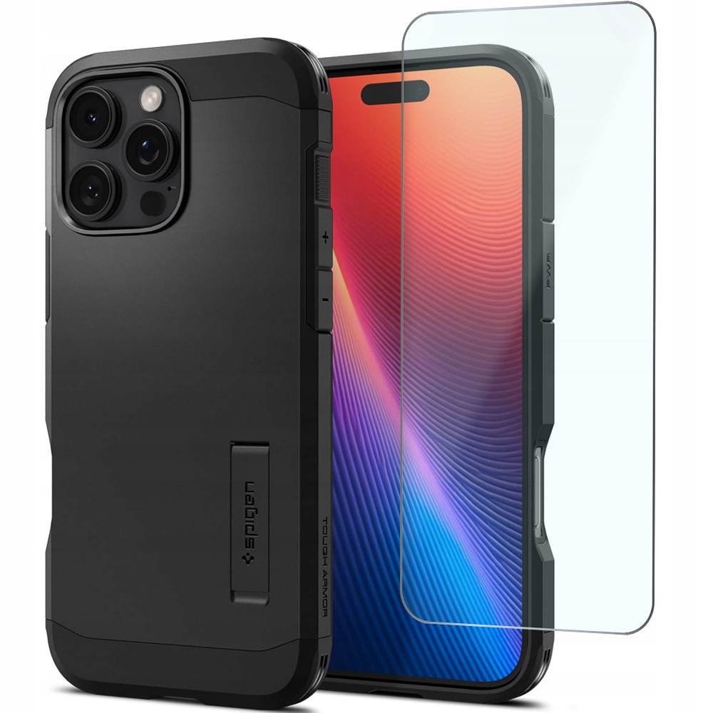Etui Spigen do iPhone 16 Pro, mocne, ochronne, case do MagSafe szkło