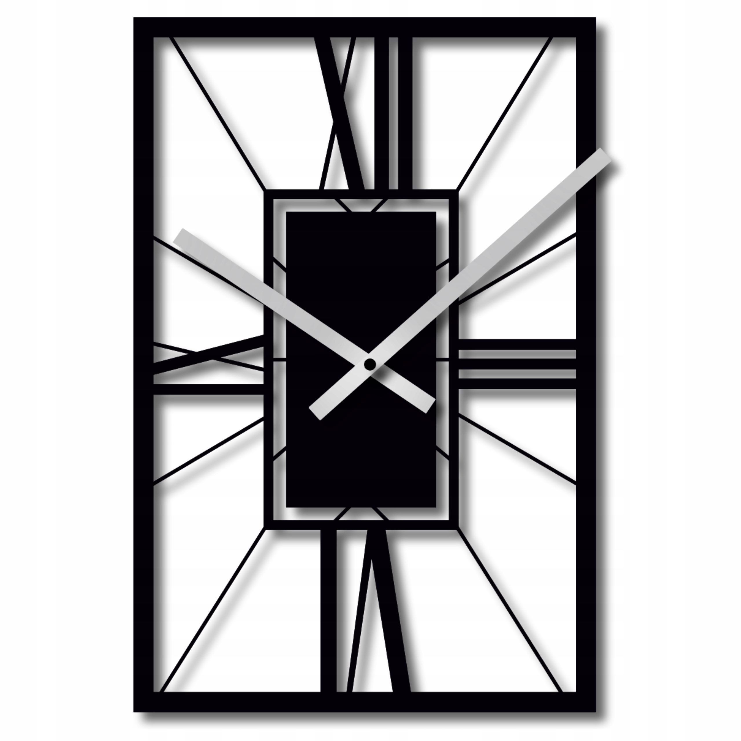 Nástěnné Hodiny Do Obývacího Pokoje Moderní Dřevěné Obdélníkové Hodiny 60 cm