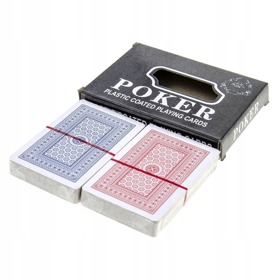 2 TALIE KARTY DO GRY POKERA MOCNE SOLIDNE KLASYCZNE