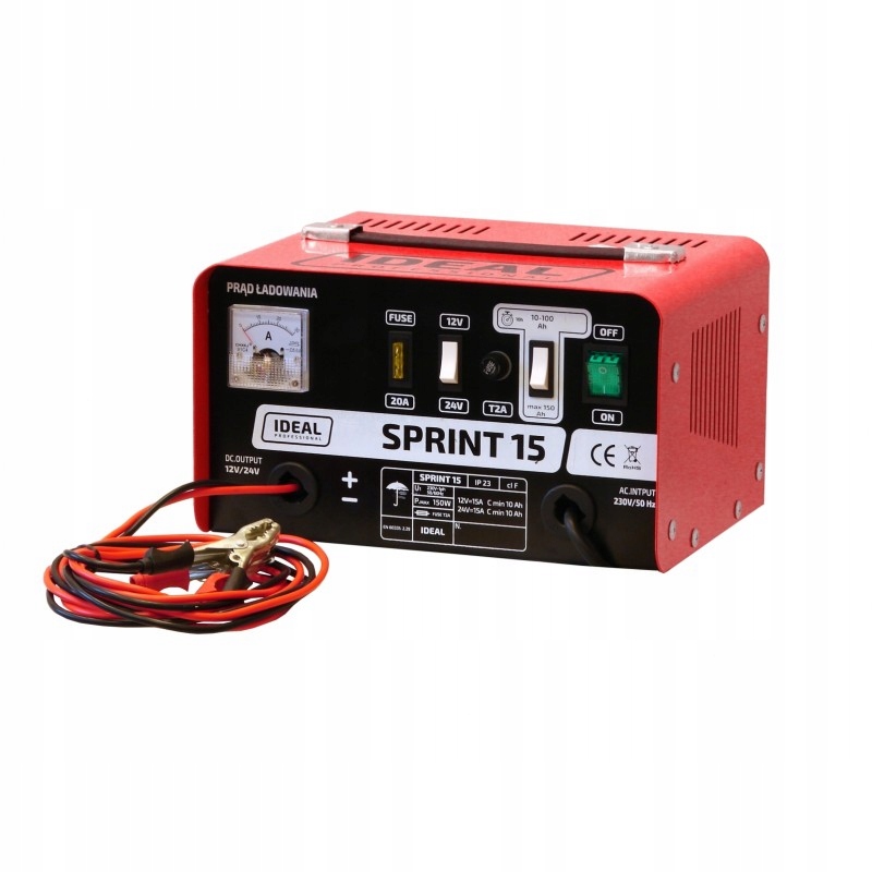 Automobilový Usmerňovač Ideal Sprint 15 12/24 15A