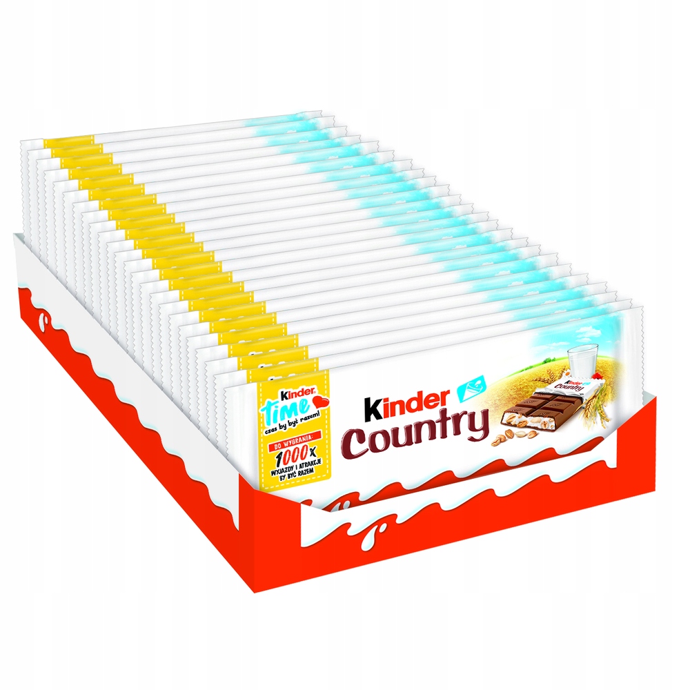 Levně 24 x 94 g Ferrero Kinder Country Čokoláda Karton