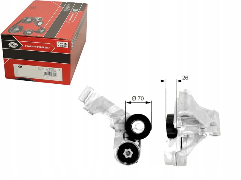 Gates НАТЯЖИТЕЛЬ РЕМЕНЯ МНОГОРАЗНАЯ FORD FOCUS TOU