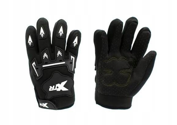 RĘKAWICE MOTOCYKLOWE DZIECIĘCE X1 CZARNE M Rozmiar S