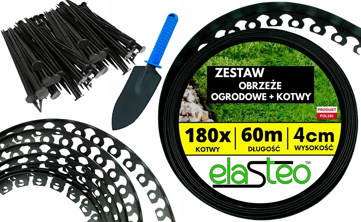 

Elasteo Obrzeze border Trawy Bez Laczeń 60m +kotwy