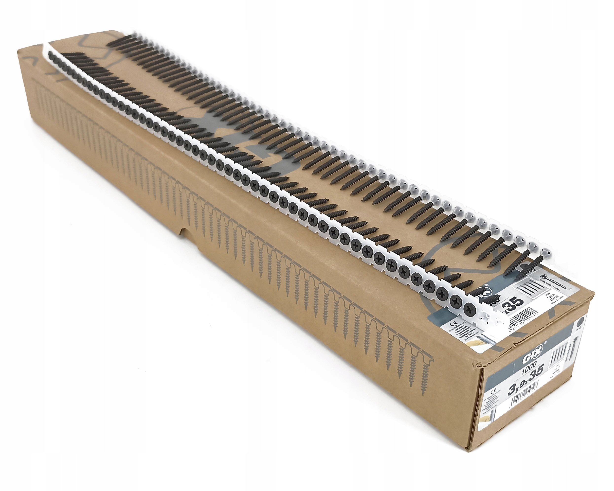 Šrouby Gix A 3,9x35 mm deska Gk do kovu 1000ks Páska