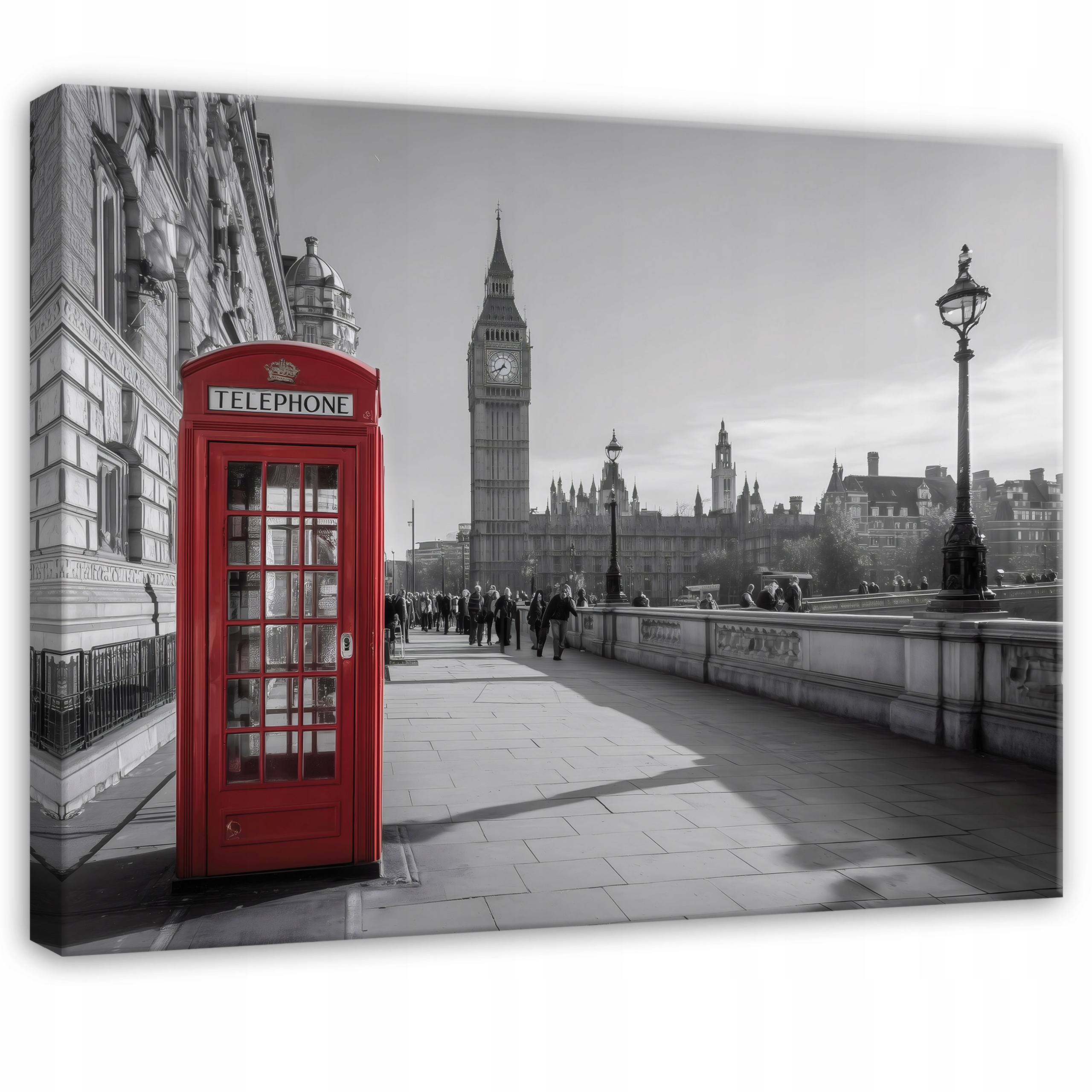 Obraz Město Big Ben Černobílý Do Ložnice Obývacího Pokoje Na Plátně 100x70