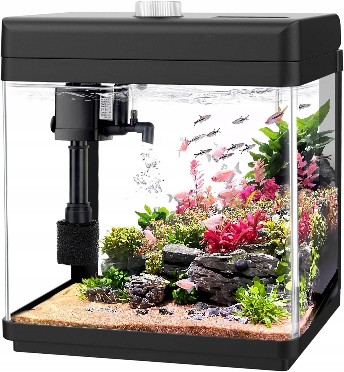 Levně Aqqa malé akvárium s filtrem Led 5L