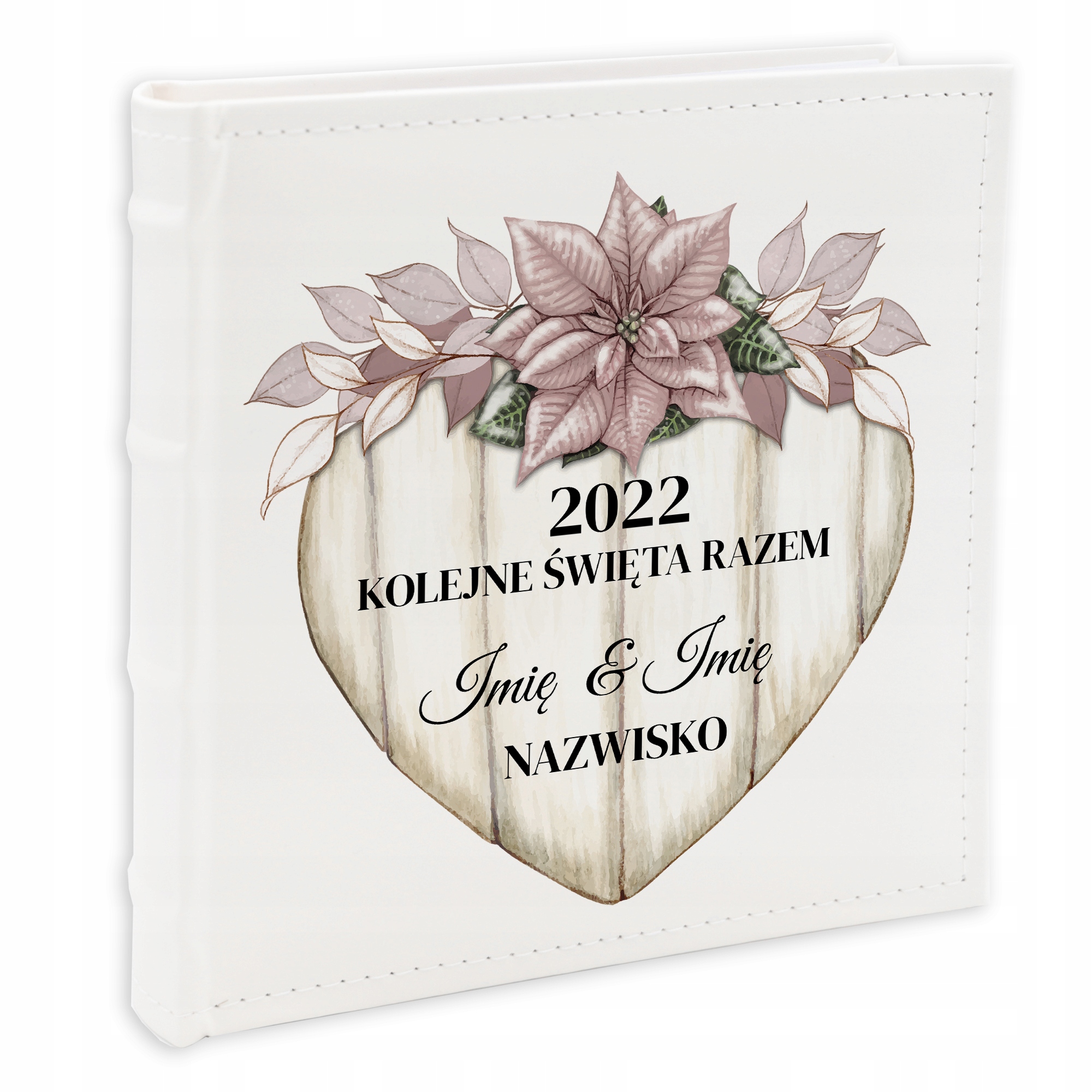 Album na fotografie 10x15 cm Bílé Vánoce Společně Jména Data Kreator