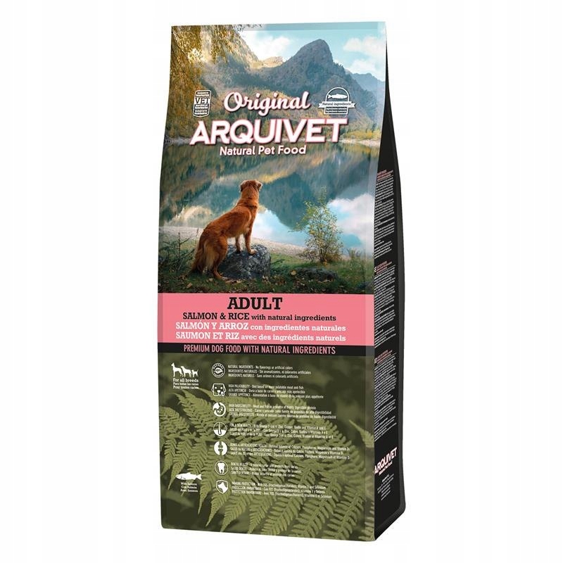 Arquivet Original sucha karma dla psa łosoś 12 kg wysokobiałkowa naturalna