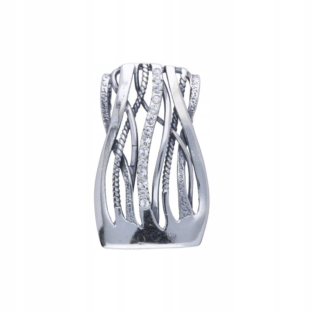 Dámský stříbrný přívěsek 925 s módním oxidovaným vzorem, elegantní, módní