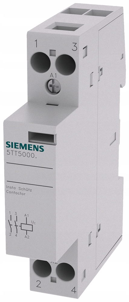 Modulární Stykač Na Lištu Din 35MM 1P 2xNO 24V Ac/dc 20A Siemens 5TT5000-2