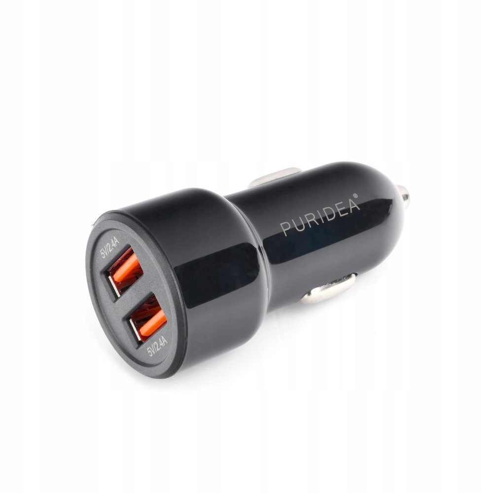 

Szybka ładowarka samochodowa 2x Usb 4,8A Puridea