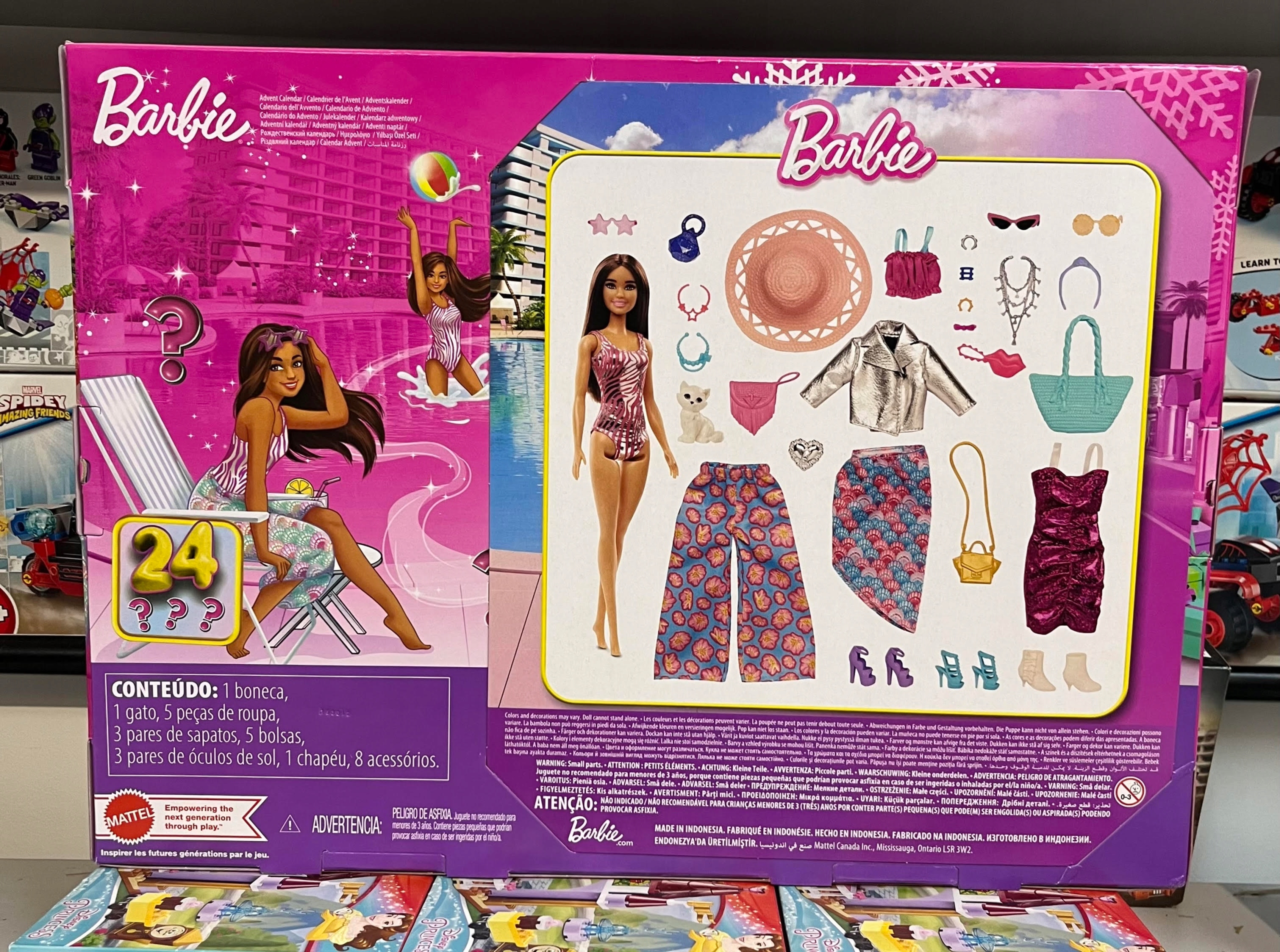 Kalendarz adwentowy 2023 Mattel Barbie HKB09 USZKODZONE OPAKOWANIE Kod producenta HKB09