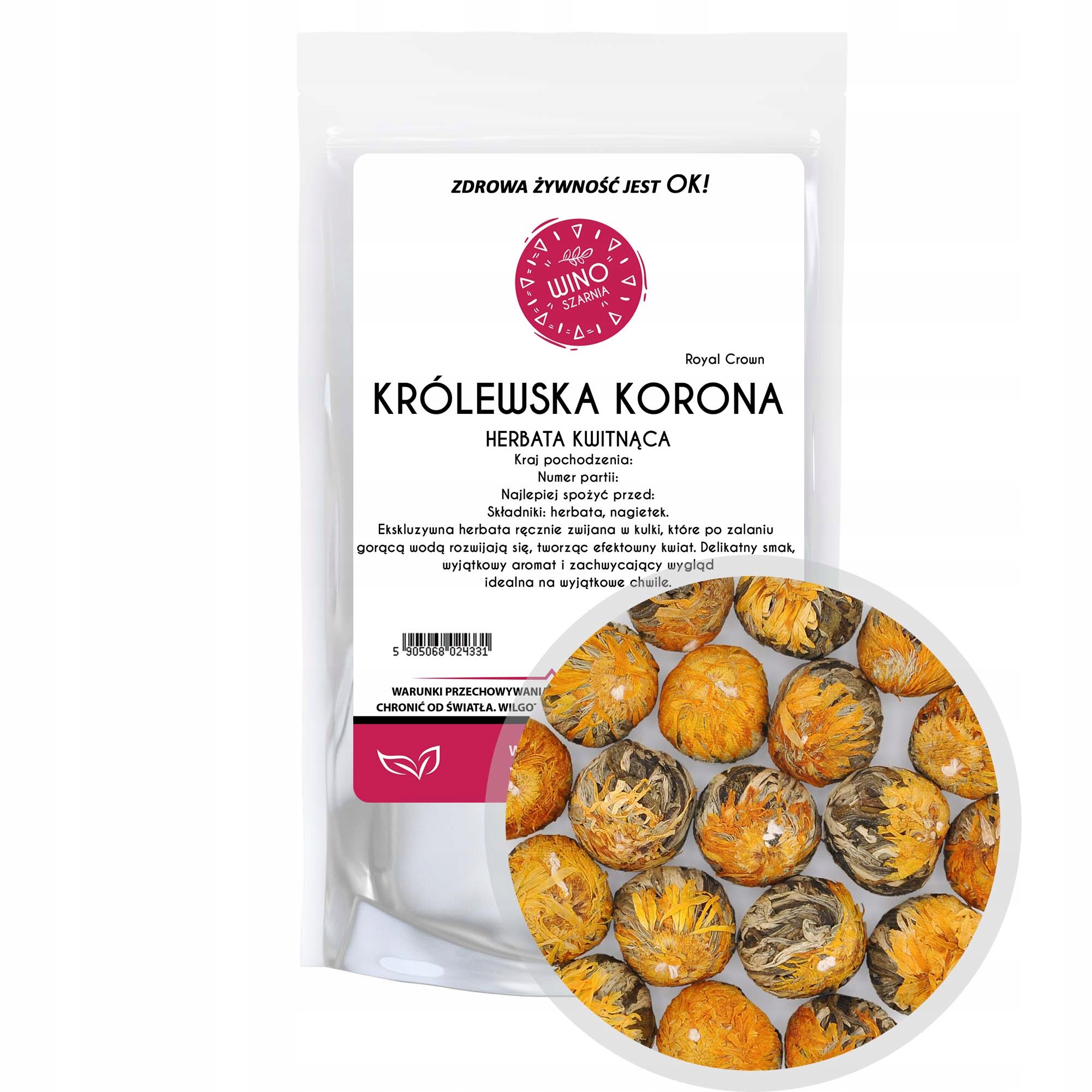 Levně Čaj kvetoucí zelená koule Královská koruna Tea Royal Crown 1 kg