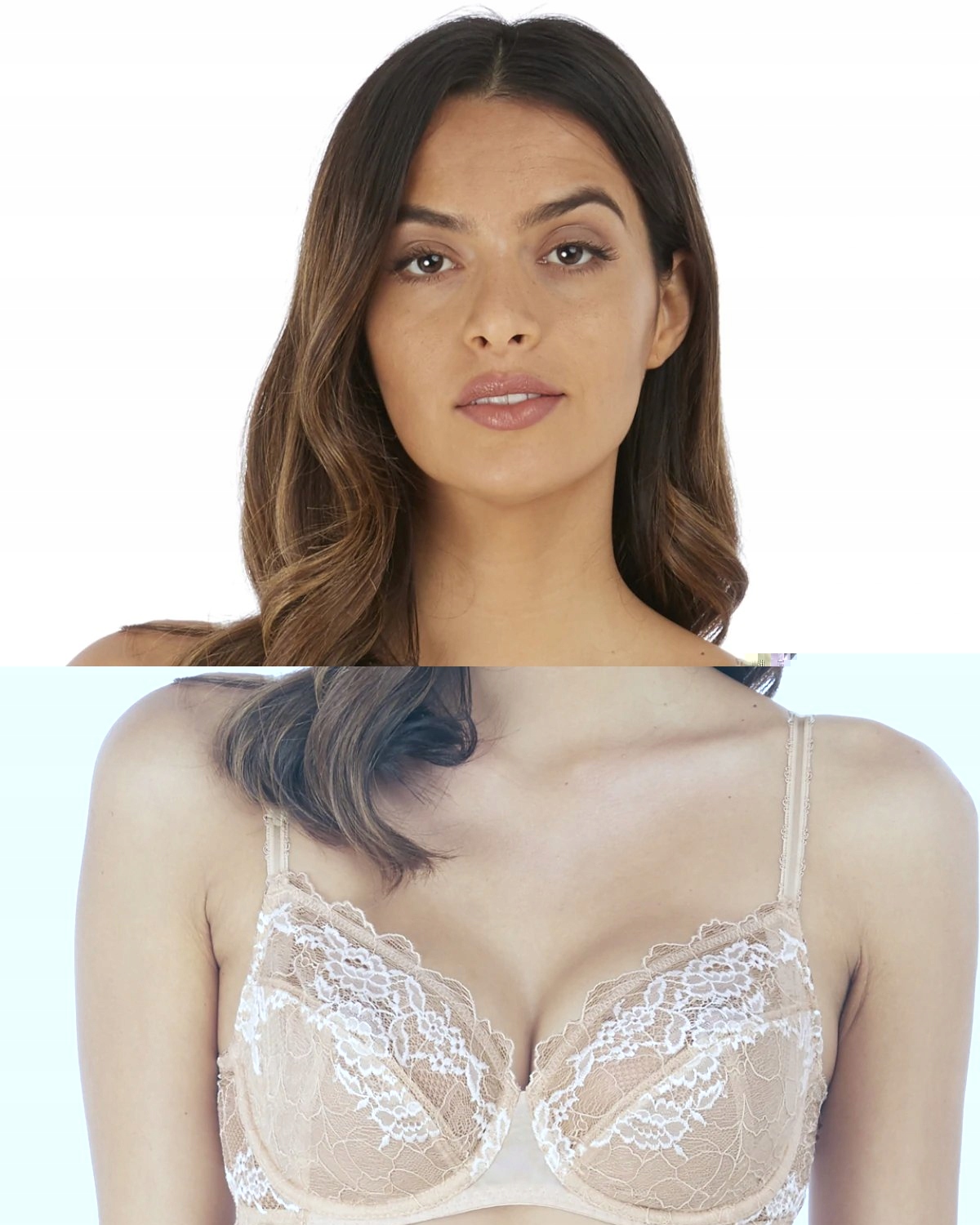 

Lace Perfection biustonosz plunge - beżowy 36C