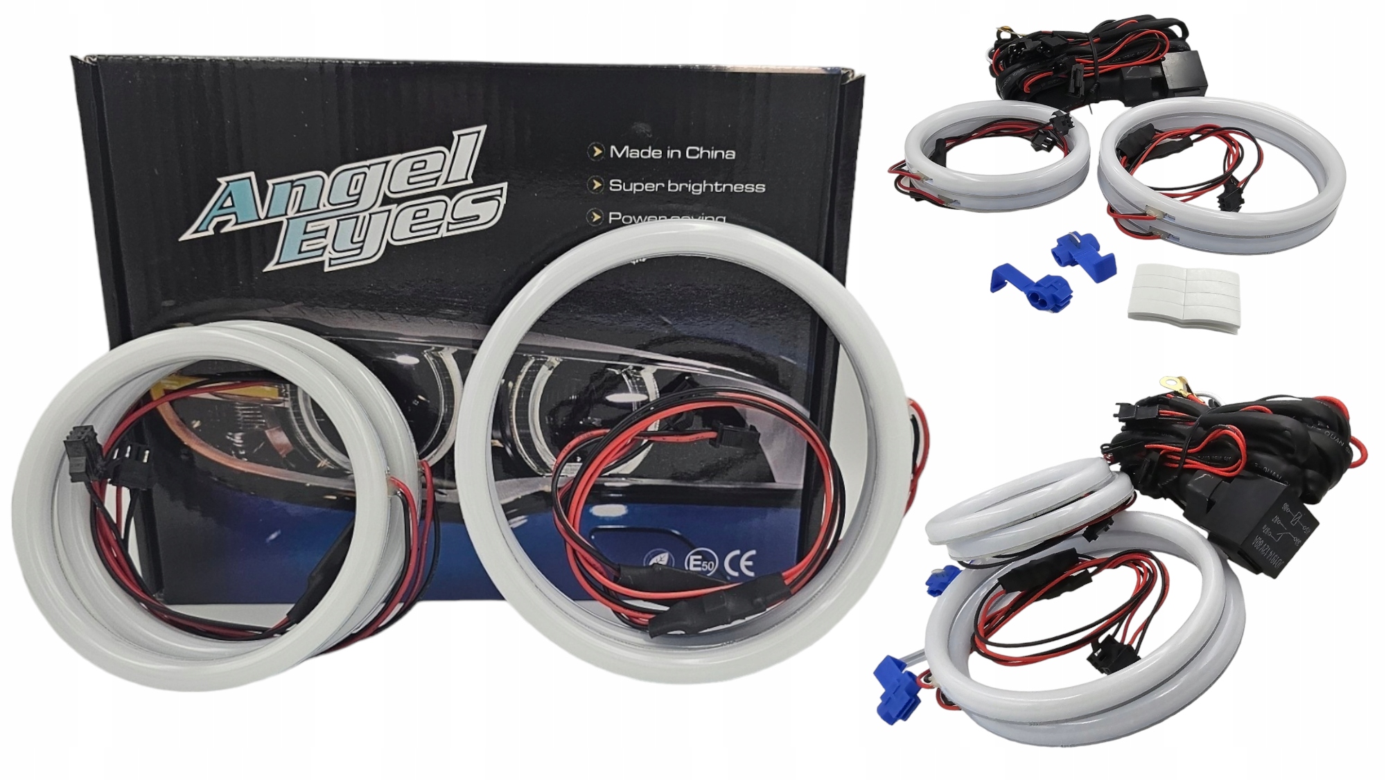 Cotton White Led kroužky Bmw E92 E93 Bílé Denní silné