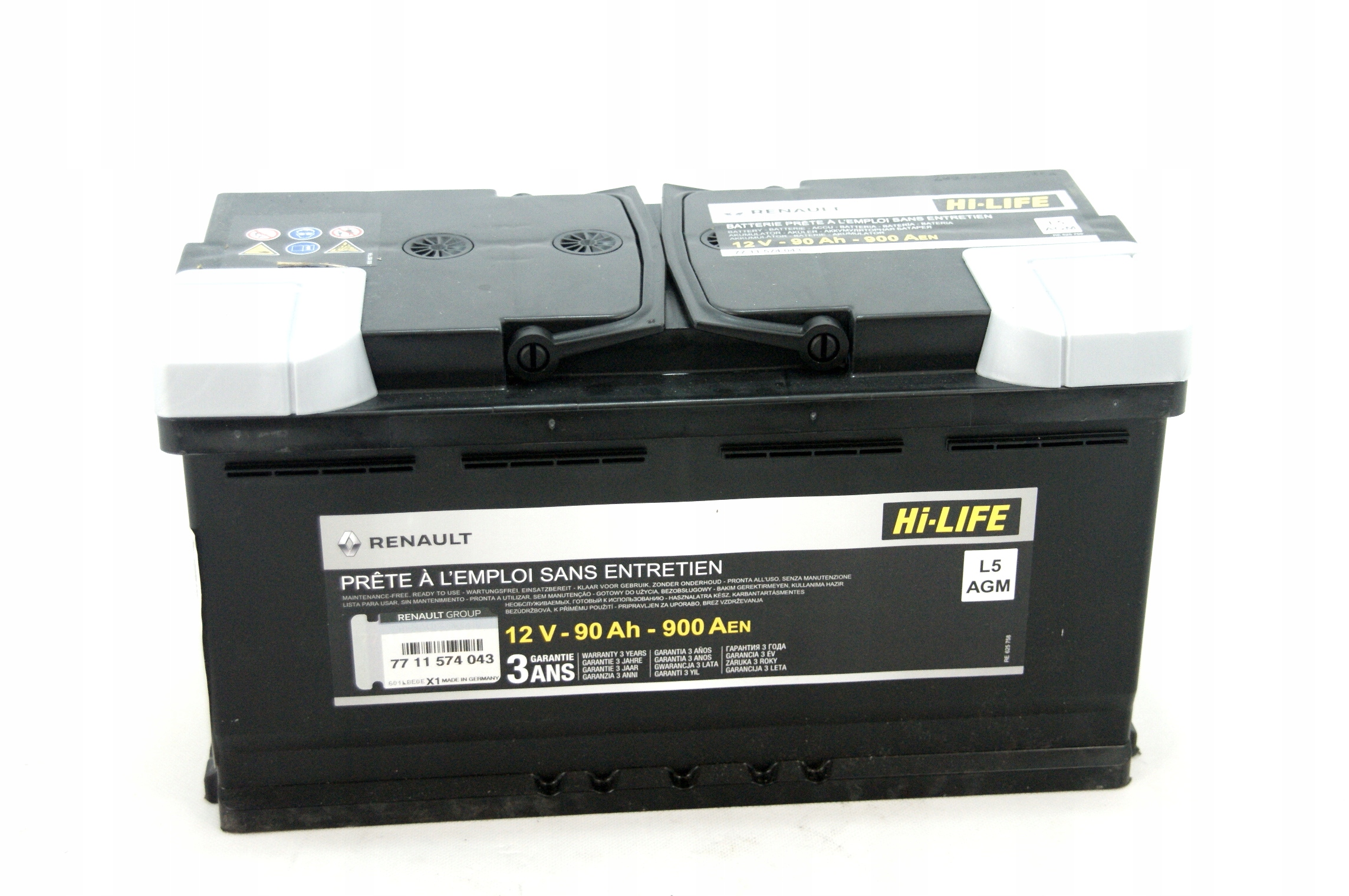 Novo AGM Autobatterie 12V 90Ah