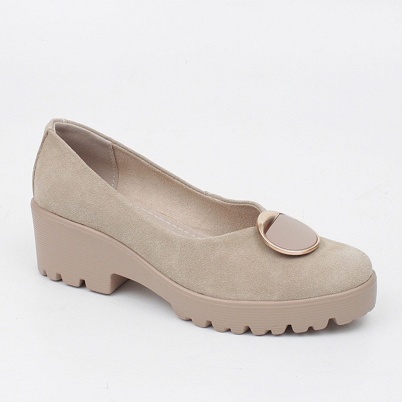 Filippo DP4569 béžové polobotky na podpatku, velikost vel.