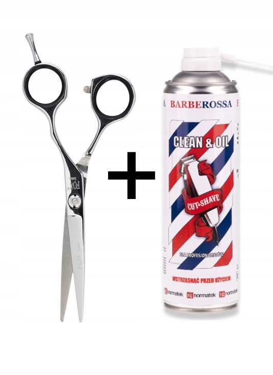 Fox Studentské profesionální nůžky 5,5 Barberossa Clean & Oil 500 ml