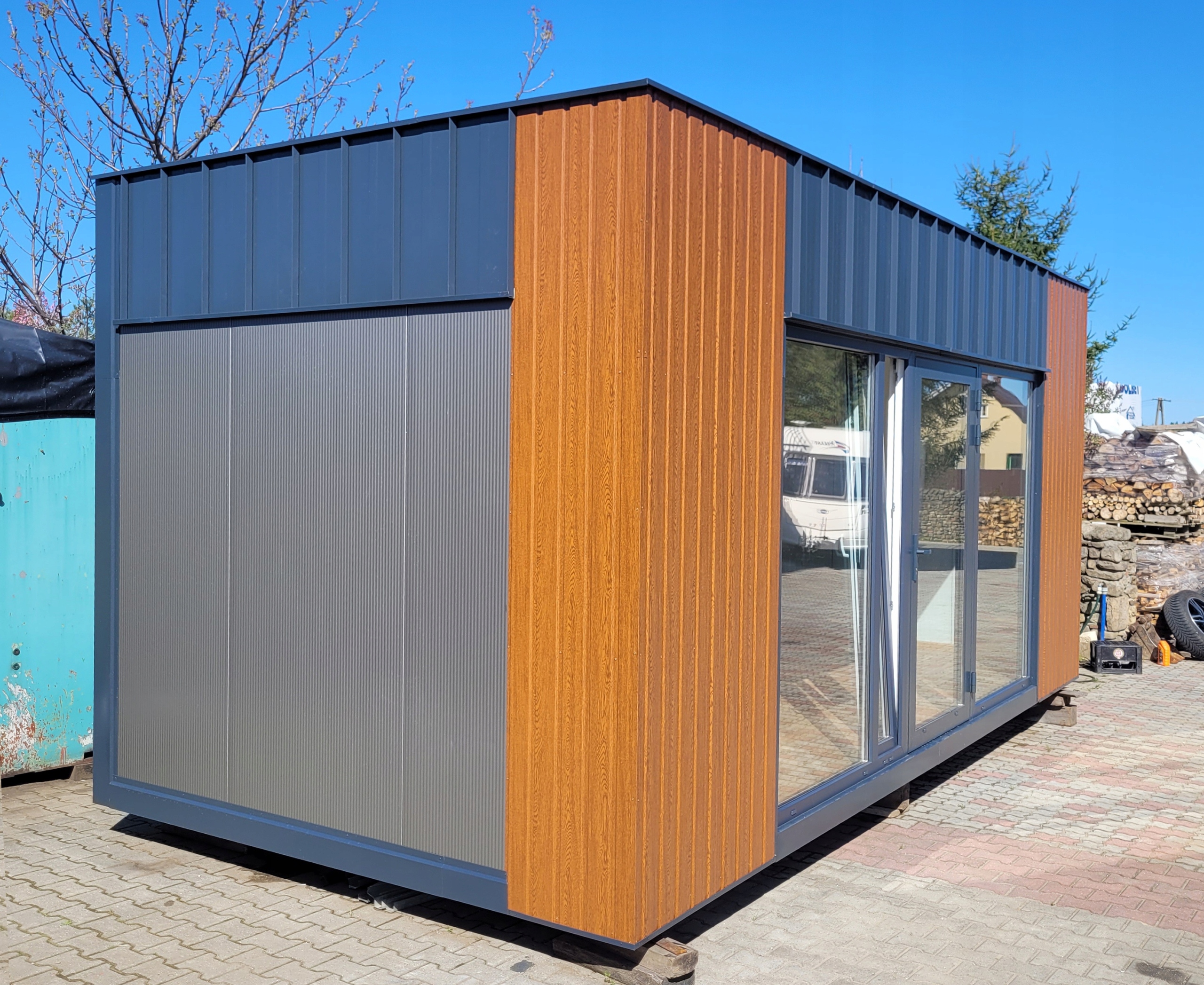 Pawilon Handlowy Biurowy Komis Sklep 6x3 Kontener Długość 6.2 m