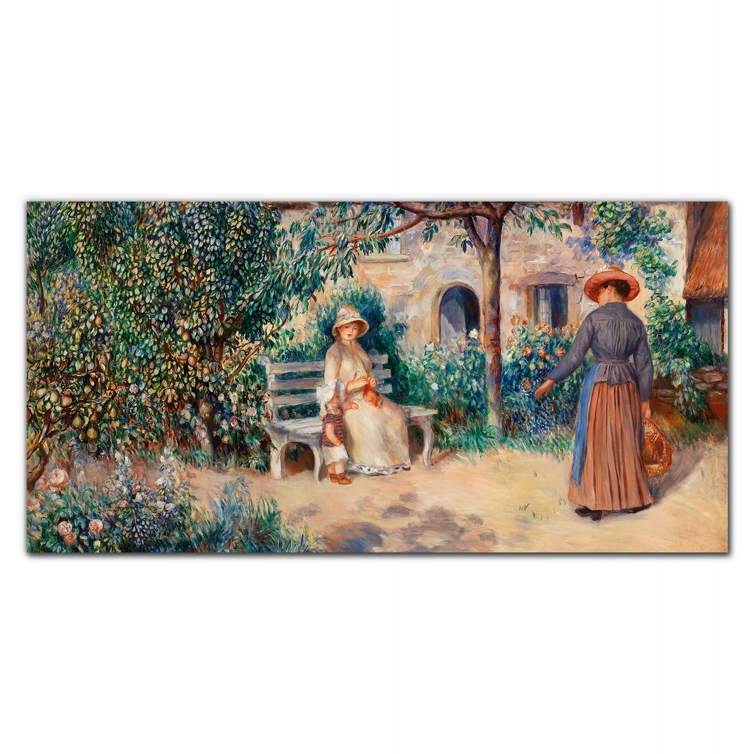 Foto-obraz na plátne Stromy domy ženy 140x70