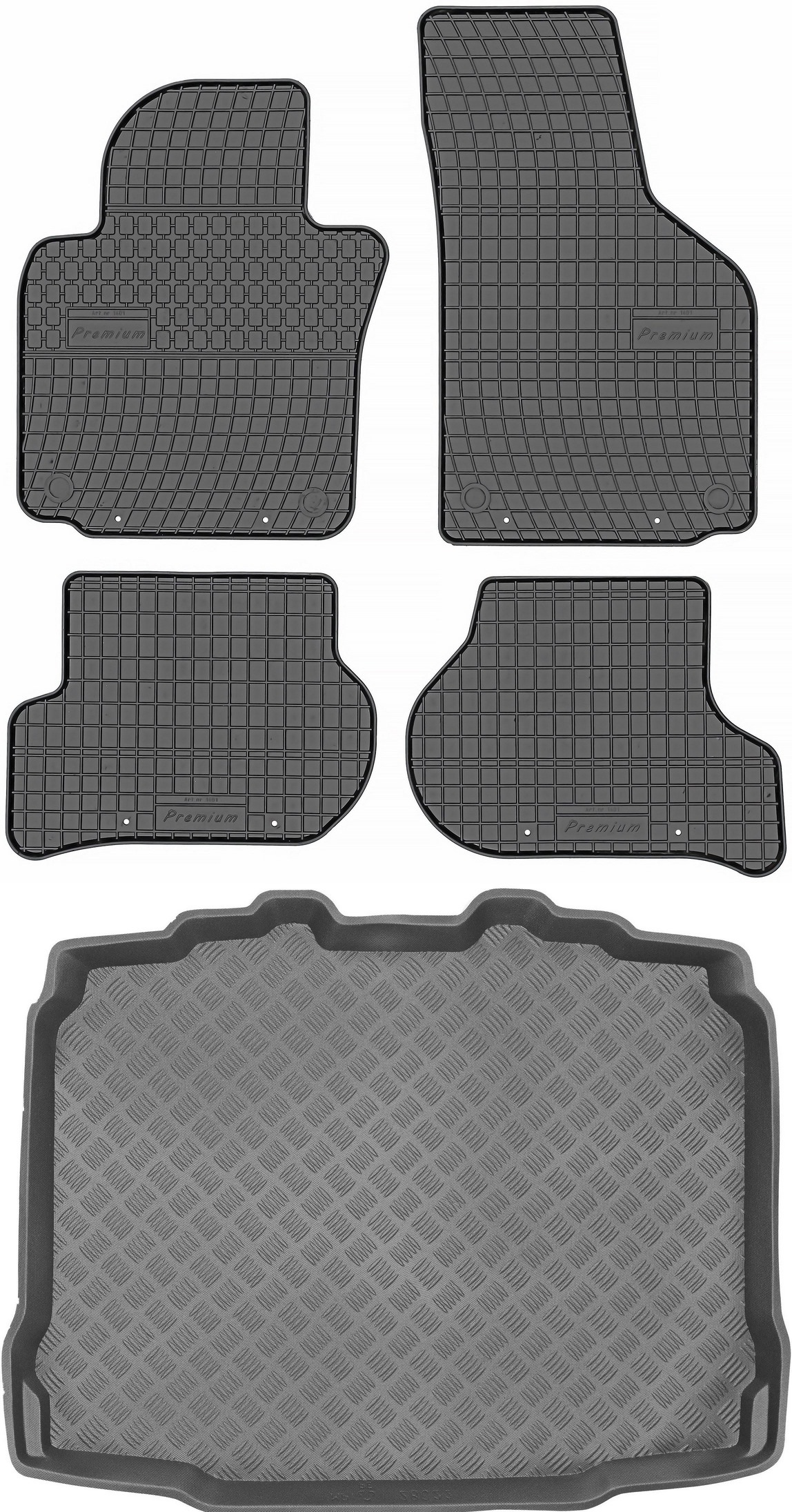 

Skoda Yeti 2009-2017 Mata bagażnika + dywaniki