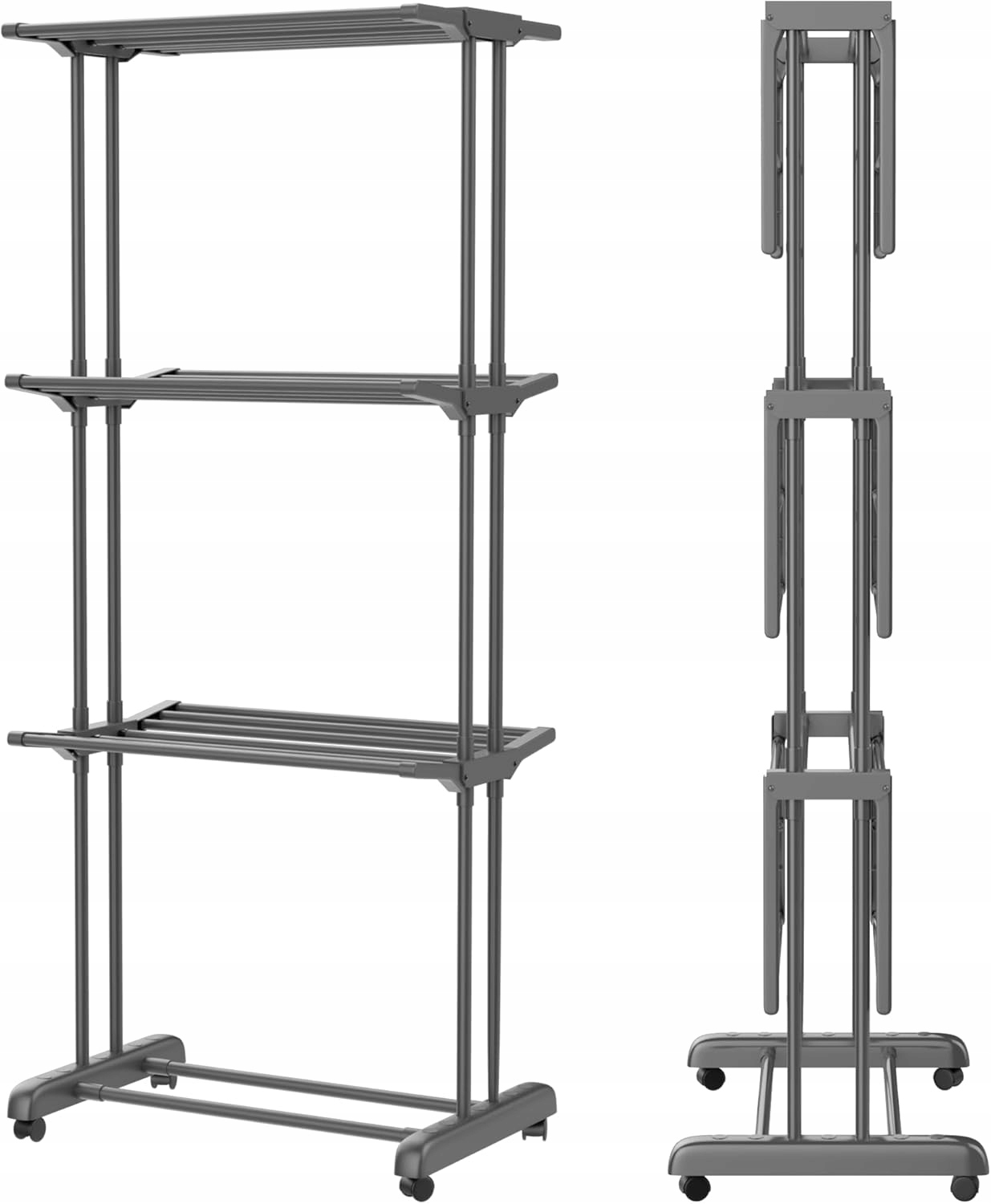 Levně Sušák sušák na prádlo s kolečky, pohodlný, všestranný