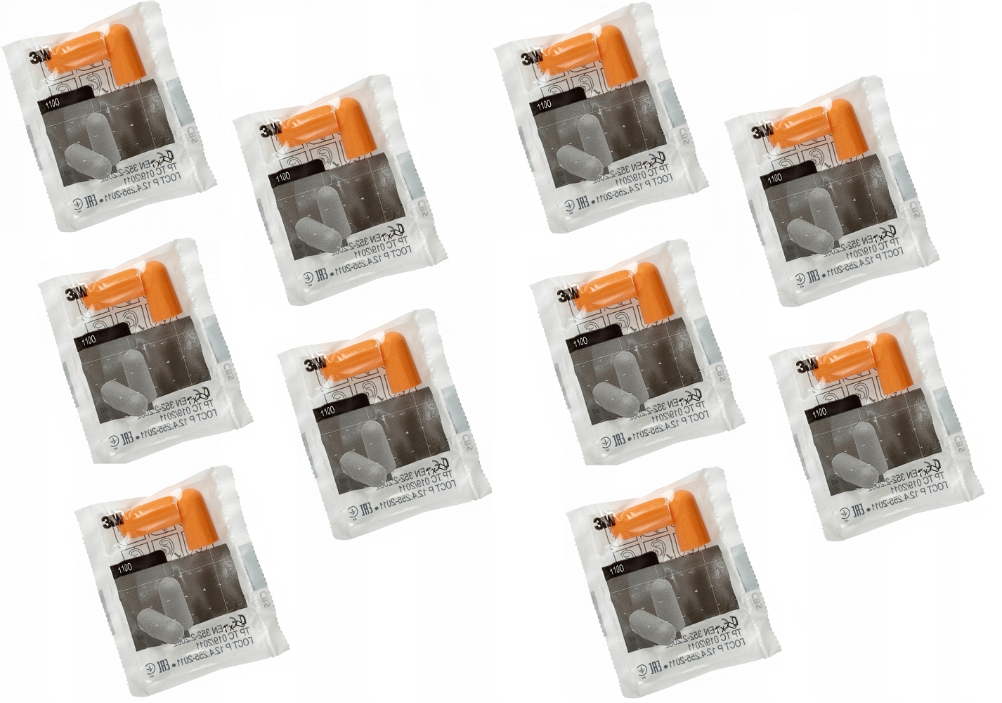 

Zatyczki Stopery do uszu 3M 1100 Wkładki 10par