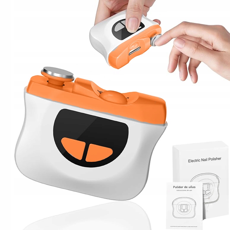 2-V-1 Dobíjecí Elektrický Pilník Na Nehty Přenosné Nůžky Na Nehty S Osvětlením