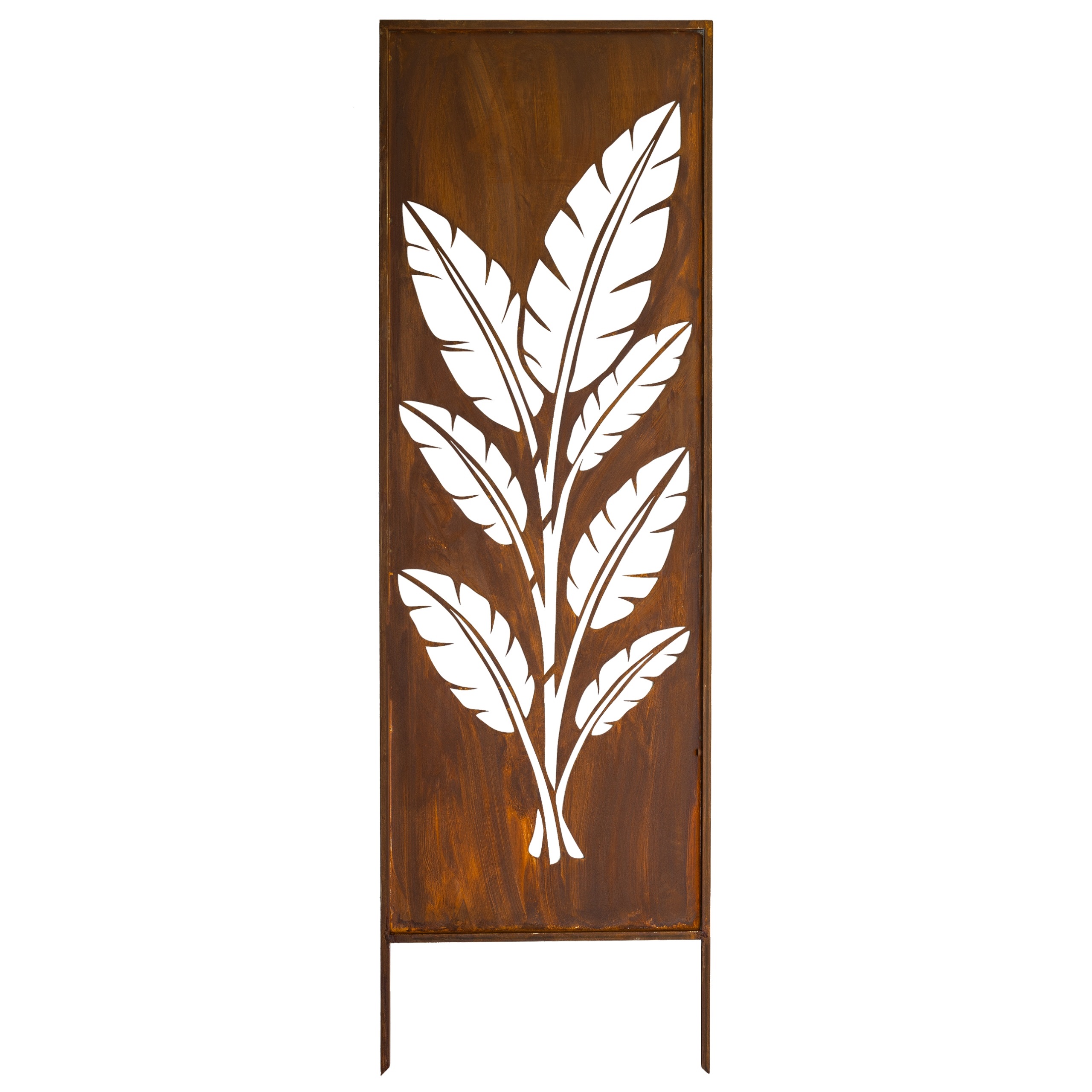 Zahradní Panel Trávy Cnc 160 X 50 Rezavá Brána Paraván Corten Kryt Terasy