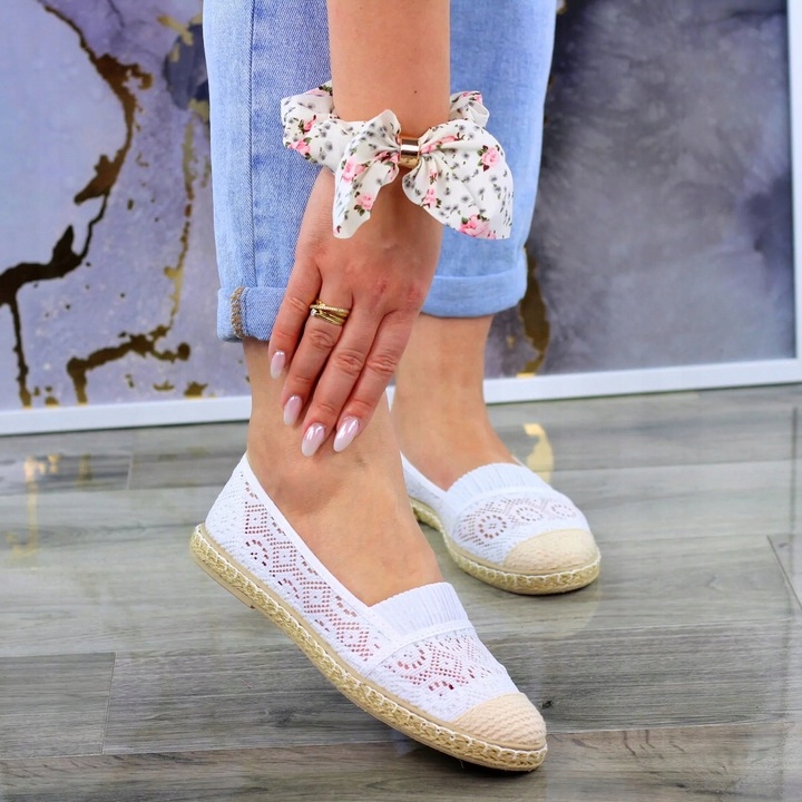 Buty TENISÓWKI KORONKOWE Balerinki GUMKA Rozmiar 38