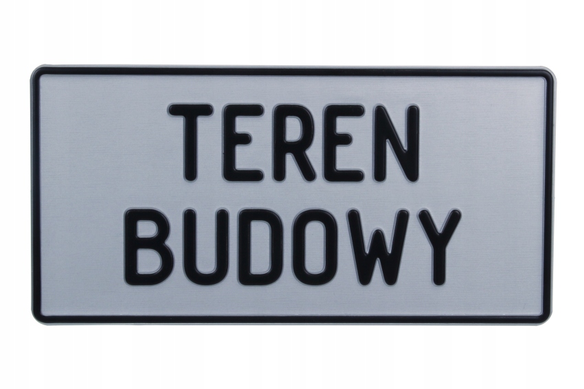 

Tabliczka Aluminiowa Duża Teren budowy Informacja