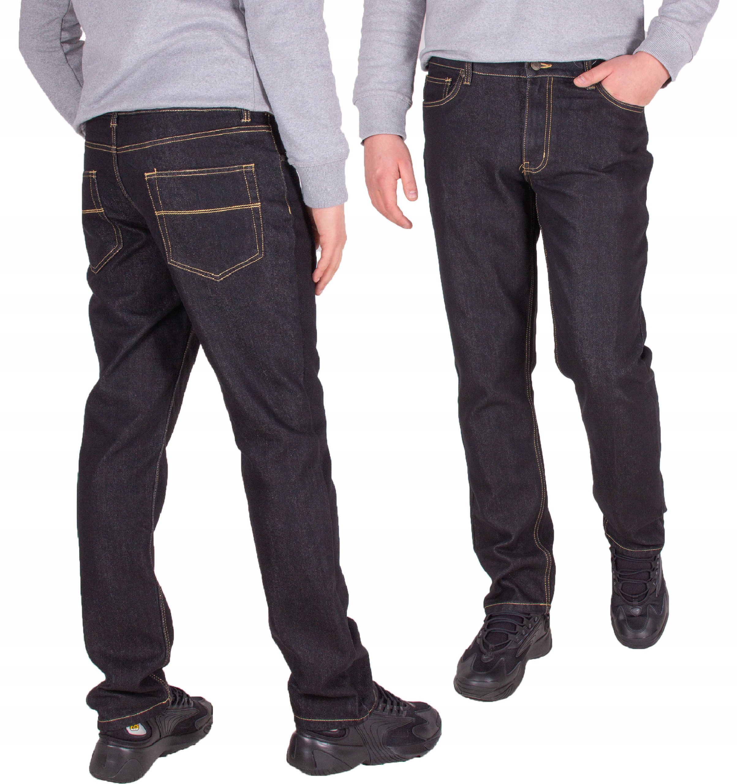 

spodnie męskie Jeans prosta Nogawka pas 82 cm 33
