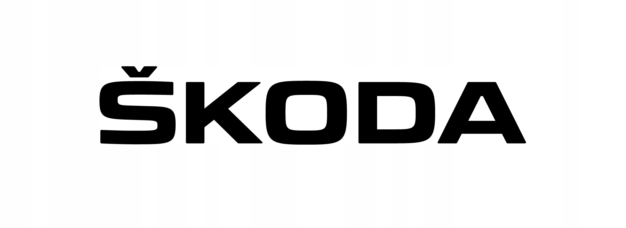 

Czarny Napis Skoda Znaczek Logo Na Tył Emblemat