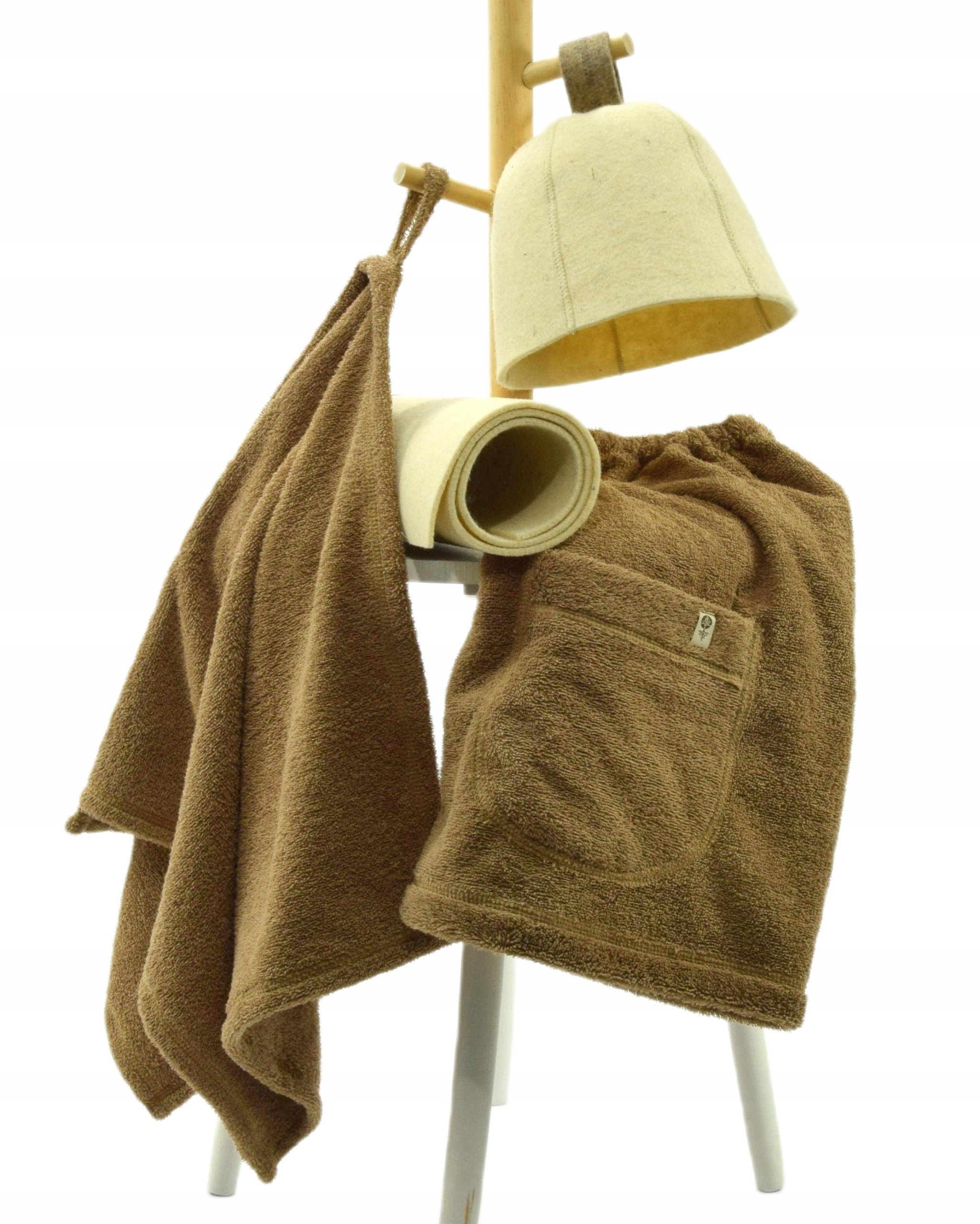 Čepice Klobouk do sauny Podložka Ručník- Pánský set 4 cz velikost- XL