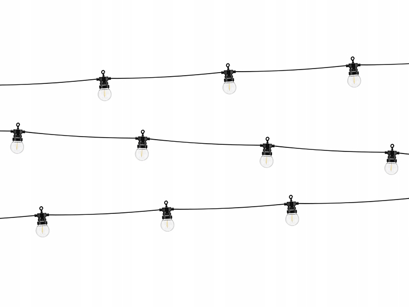 

Lampki dekoracyjne żarówki x10 Led żółte ciepłe 5m