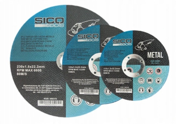 

Tarcza Do Cięcia Metalu 115*1.2*22.2MM Sico Tools