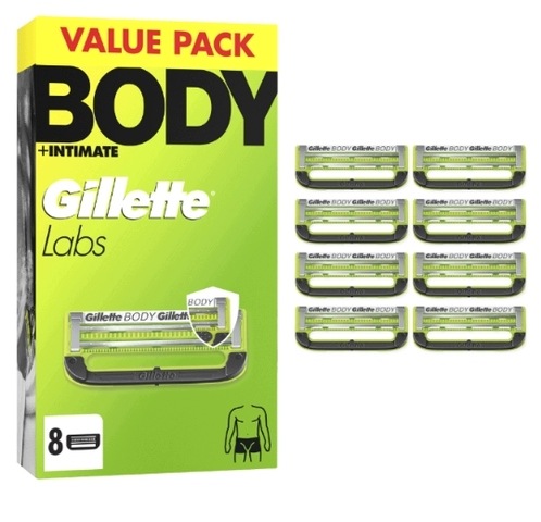 Wkłady do golarki Gillette Labs Body & Intimate 8 szt.
