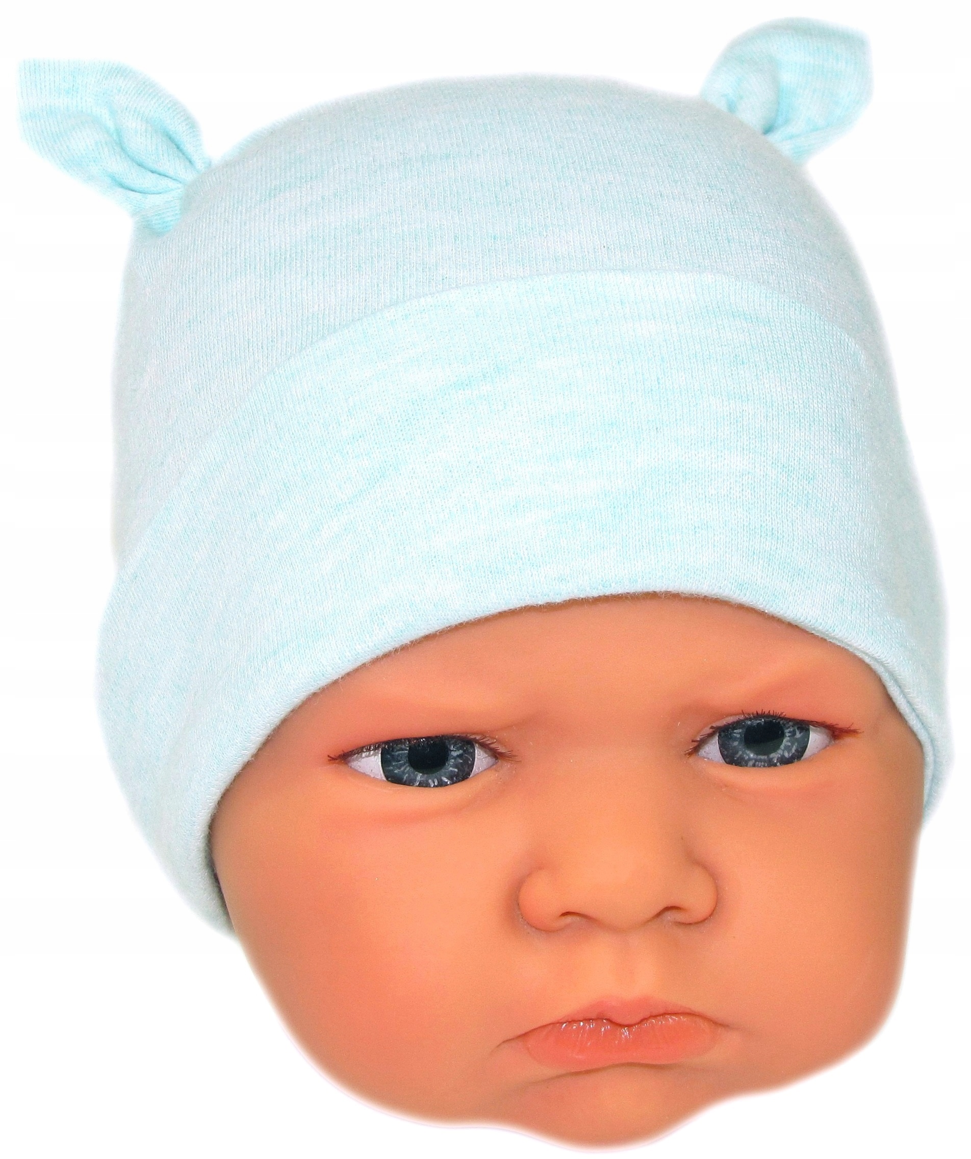 

Czapka Niemowlęca Niewiązana r.34-36 Miętowa /36/