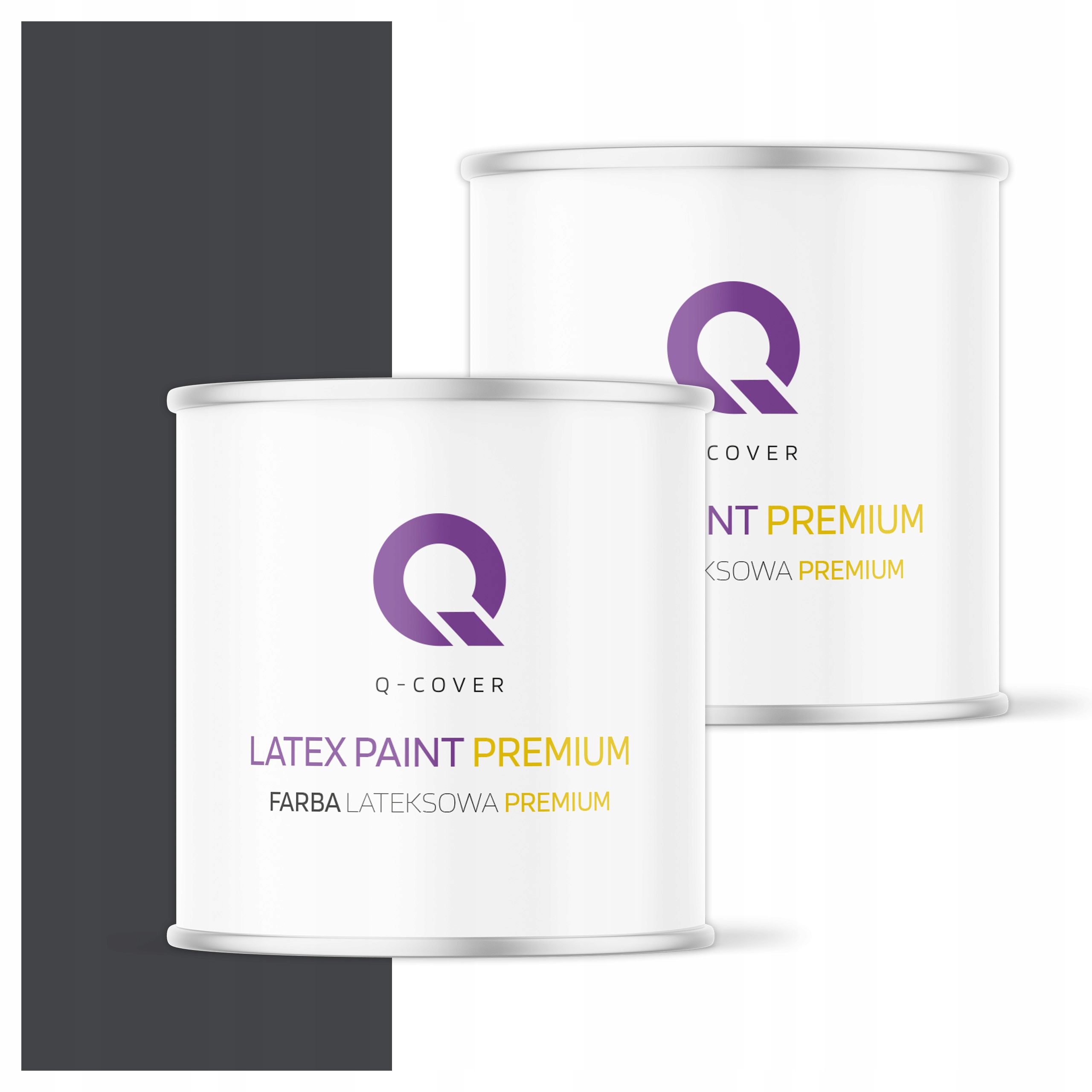 Farba odolná voči škvrnám Umývateľná na steny stropov 2L Hlboká matná čierna H0907