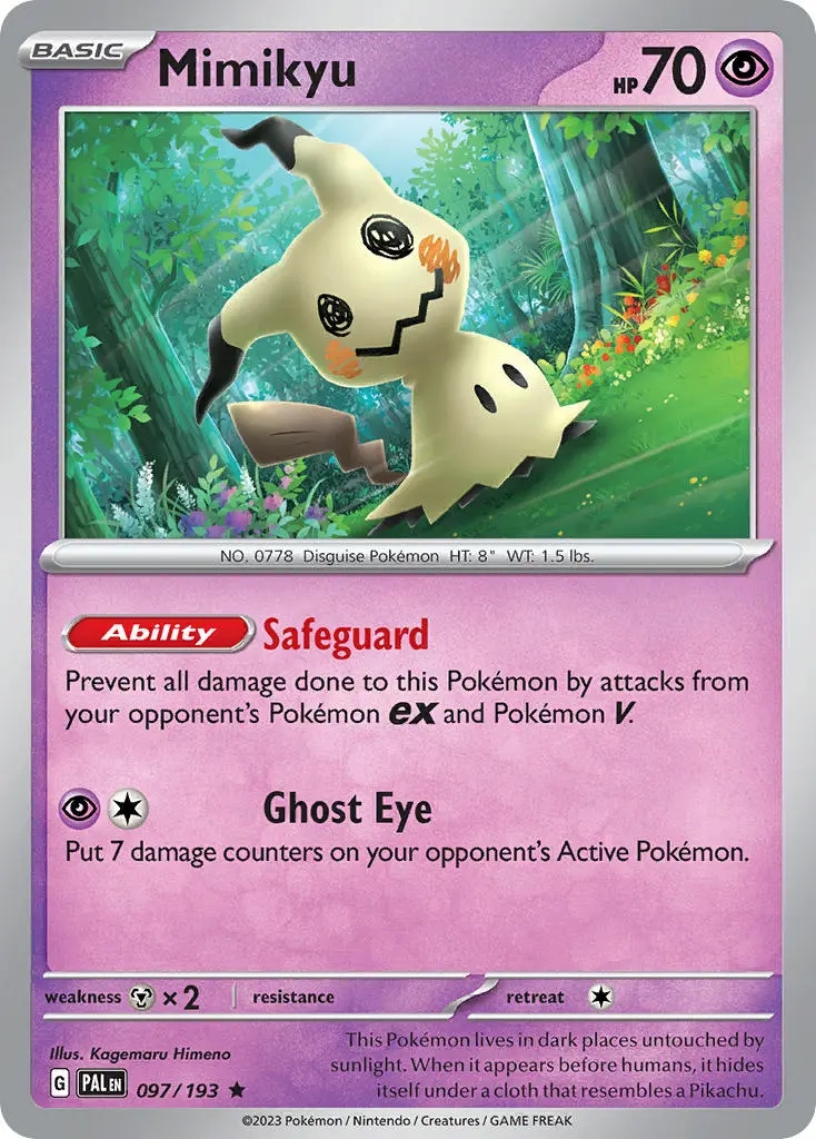 ORYGINALNA KARTA POKEMON Mimikyu (PAL 097)