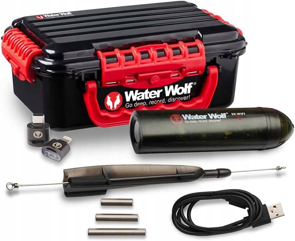 Kamera podwodna do wędkowania Waterwolf 2K Qhd WiFi do 100 m