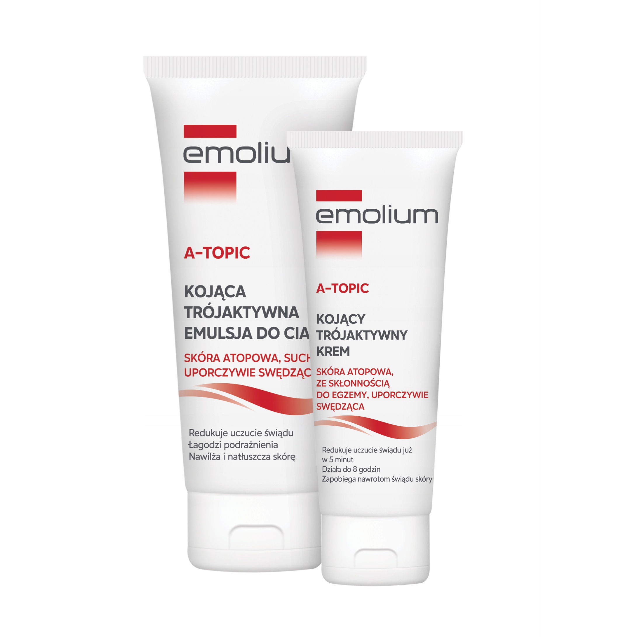 Zestaw EMOLIUM A-TOPIC Emulsja + Krem + GRATIS